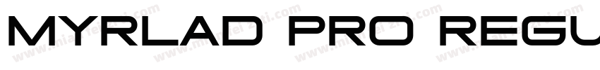 Myrlad pro regular字体转换